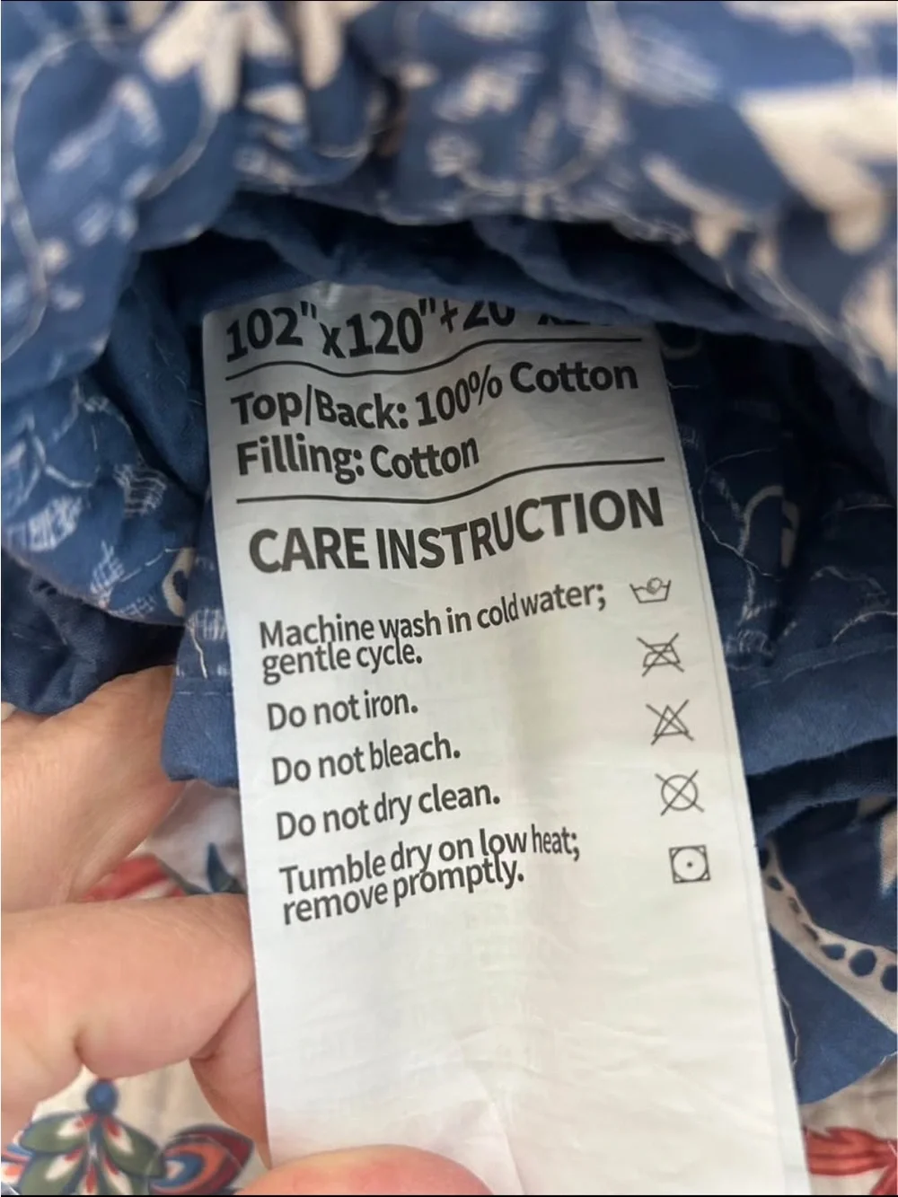 100% Cotton 120